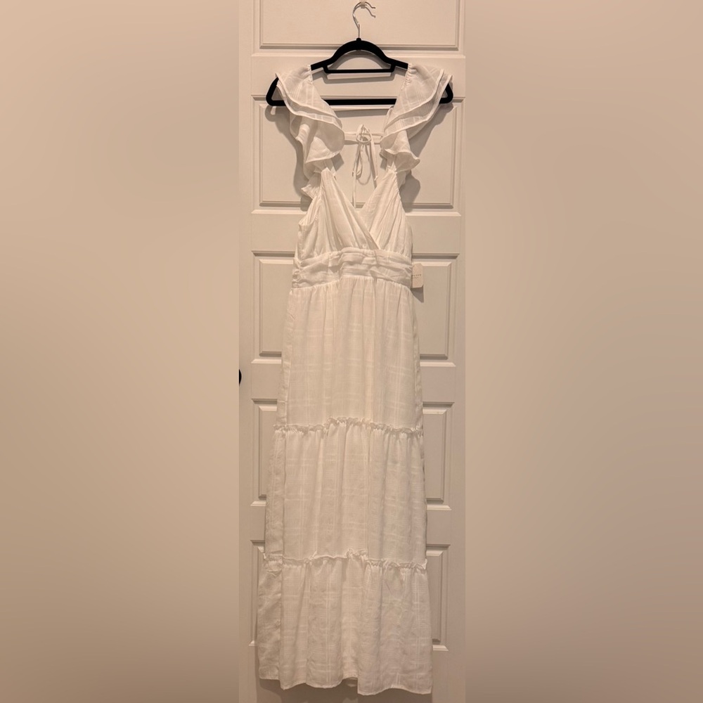 Altar'd State white flowy maxi dress